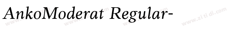 AnkoModerat Regular字体转换